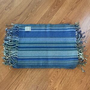 AdV new set of 6 striped fringed placemats